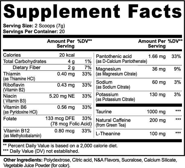 S9 Energy Powder (Fruit Punch)