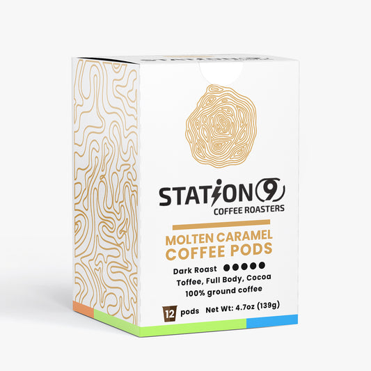 Station9 Molten Caramel Coffee Pods (Dark Roast)