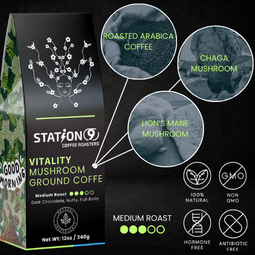 Vitality Mushroom Coffee (Medium Roast)